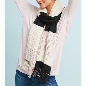 Anthropologie Lamini Murray Striped Alpaca Scarf